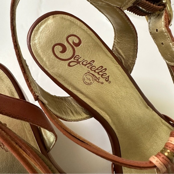 Seychelles Good Ole Days T-Strap Wedge Sandals in Whiskey Size 11 - Picture 9 of 13